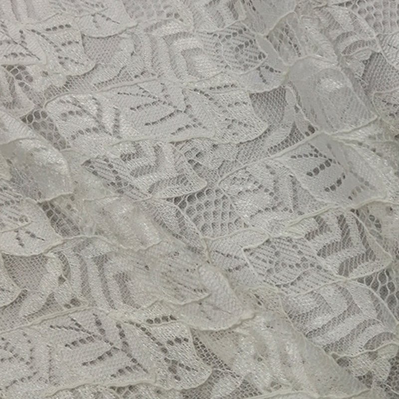 Lace Fabric Leaf Cutwork Nylon for Women's Wear Wholesale Supplier 2